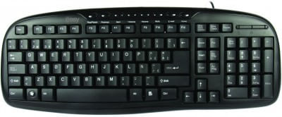 Teclado Multimedia PERFECT CHOICE - USB, Negro, Alámbrico