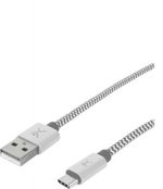 Cable-USB-tipo-A--tipo-C-PERFECT-CHOICE-PC-101673---USB-A-1-m-Plata