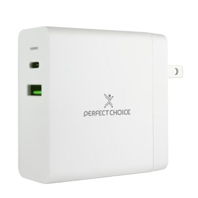 Cargador de Pared  PERFECT CHOICE PC-240396 - Blanco, Pared