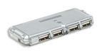 Hub-USB-MANHATTAN-160599---USB-2.0-Gris-4-puertos
