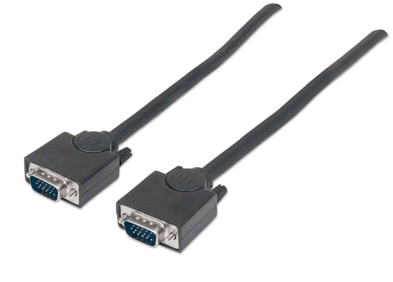 Cable-VGA---HD15-MANHATTAN---1-8-m-VGA--D-Sub--VGA--D-Sub--Macho-Macho-Negro
