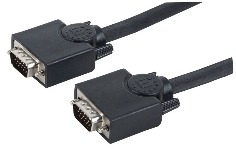 Cable-VGA---HD15-MANHATTAN---15-m-VGA--D-Sub--VGA--D-Sub--Macho-Macho-Negro
