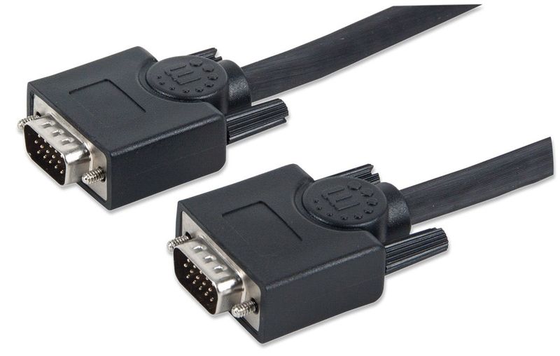 Cable-VGA---HD15-MANHATTAN---7-5-m-VGA--D-Sub--VGA--D-Sub--Macho-Macho-Negro