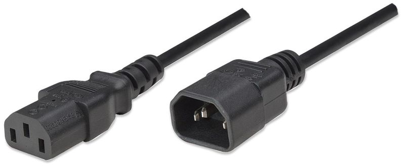 Cable-de-corriente--MANHATTAN---Macho-hembra-1-8-m-Negro