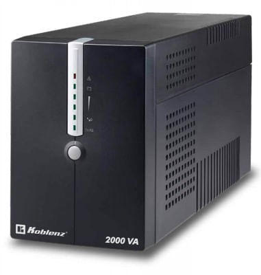 YES-Break KOBLENZ 20012-USB/R - 2000 VA, 1200 W, 4 h, Negro, Oficina