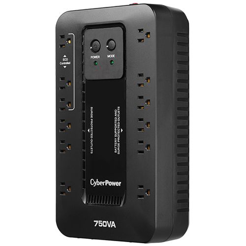 CyberPower EC750G sistema de alimentacion ininterrumpida (UPS) En espera (Fuera de línea) 0.75 kVA 450 W 12 salidas AC