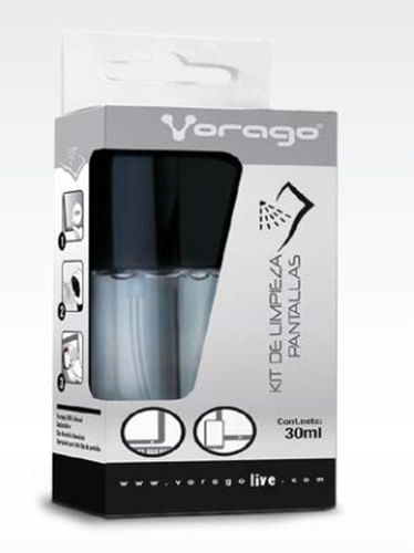 Vorago CLN-300 kit de limpieza para equipos LCD/TFT/Plasma Pulverizador para limpieza de equipos 30 ml