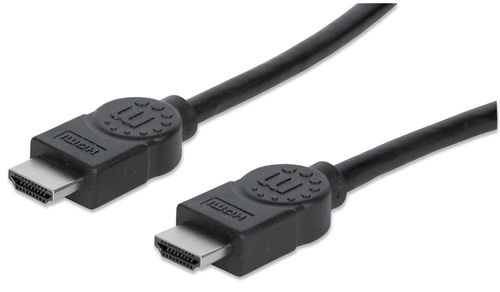 Cable HDMI Alta Velocidad con Ethernet 4K@30Hz MANHATTAN 323246 - 10 m, Macho, Negro