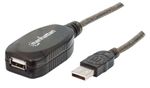 Cable-USB---Extension-MANHATTAN---10-m-USB-A-USB-A-Macho-hembra-Negro