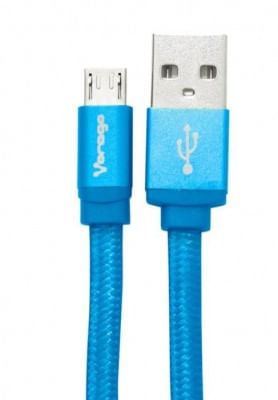 Vorago CAB-113 cable USB USB 2.0 1 m USB A Micro-USB B Azul