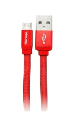 Vorago CAB-113 cable USB USB 2.0 1 m USB A Micro-USB B Rojo