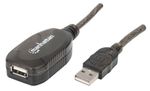 Cable-USB-MANHATTAN---20-m-USB-A-USB-A-Macho-hembra-Negro