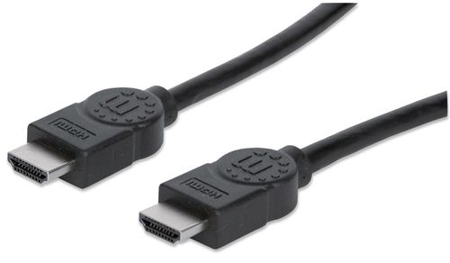 Cable HDMI Alta Velocidad con Ethernet 4K@30Hz MANHATTAN 323260 - 15 m, Macho, Negro