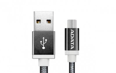 ADATA 1m, USB2.0-A/USB2.0 Micro-B cable USB USB A Micro-USB B Negro