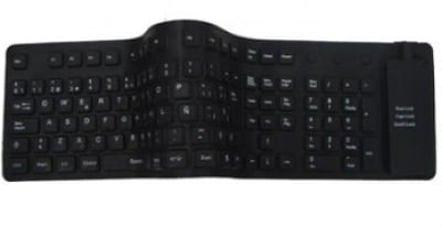 Teclado Flexible BROBOTIX - USB, Negro, YEStebook/PC