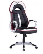 Silla-Gaming-Naceb-Technology-WARHAMMER---Gamer-Negro-Blanco-Piel-Sintetica