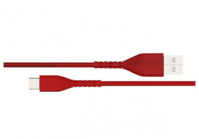 Cable USB Tipo C Naceb TechYESlogy NA-0101R - USB C, 1 m, Rojo