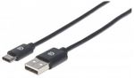 Cable-USB-C-MANHATTAN-354929---USB-A-USB-C-2-m-Negro