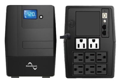 YES-Break DATASHIELD KS-1500 LCD - 1500 VA, 900 W, Negro
