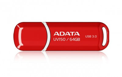 Memoria-USB-ADATA-UV150---Rojo-64-GB-USB-3.2--retrocompatible-con-3.0-y-2.0--100-MB-s