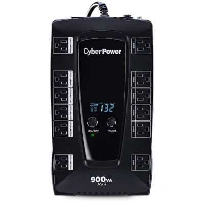 CyberPower AVRG900LCD sistema de alimentacion ininterrumpida (UPS) Línea interactiva 0.9 kVA 480 W 12 salidas AC
