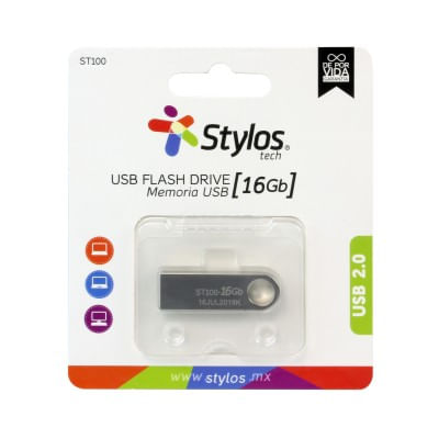 Memoria-USB-Stylos-STMUSB2B---Plata-16-GB-USB-2.0