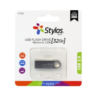 Memoria-USB-Stylos-STMUSB3B---Plata-32-GB-USB-2.0