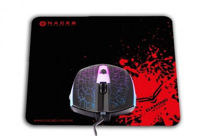 Kit Mouse + Mousepad Naceb TechYESlogy NA-632 - Multi, 4 botones, USB, Óptico, 1200 DPI