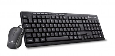 Kit Teclado y Mouse Alámbrico TechZone TZ19COMB01-LA Estándar - 112 teclas, Negro, 800 DPI