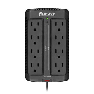 Regulador-FORZA-Capacidad-de-voltaje-900VA-450W.-8-tomas-de-corriente.---