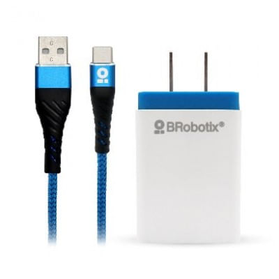 CARGADOR-BROBOTIX-USB-C-CABLE-TIPO-C-CARGA-RAPIDA-963332---Blanco---Azul-Pared-5-V-1-Puerto-USB-V3.0