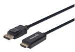 Cable-DisplayPort-a-HDMI-MANHATTAN-152662---1-m-DisplayPort-HDMI-Negro-Macho-Macho