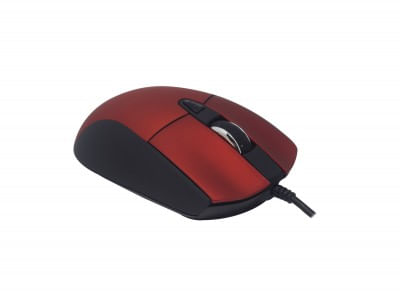 Mouse Naceb TechYESlogy NA-0115R - Rojo, 6 botones, Alámbrico, Óptico, 800 - 2400 DPI
