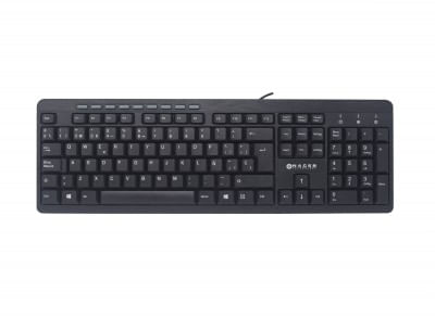 Teclado Multimedia Naceb TechYESlogy NA-0109 - Estándar, Negro, Alámbrico