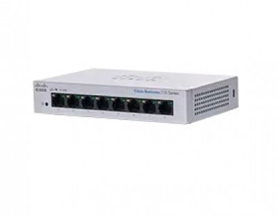 Switch CISCO CBS110-8T-D-NA - Plata, 8 puertos