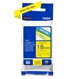 Etiqueta-amarilla-continua-laminada-Brother-TZE641---de-18-mm-de-ancho-x-8-mts-de-largo.-Impresion-en-negro.
