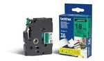 Etiqueta-verde-continua-laminada-Brother-TZE741---de-18-mm-de-ancho-x-8-mts-de-largo.-Impresion-en-negro.