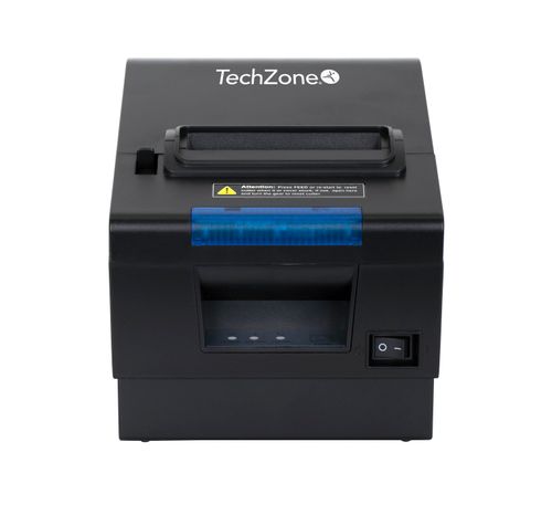 Impresora termica TechZone TZBE202 de 80mm - vel de 300mm/s, 203 DPI´s, USB-SERIAL-RJ45-RJ11, cortador automatico, 1 año de garantía