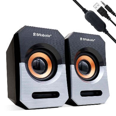 Bocinas-Multimedia-BROBOTIX-963913---3-W-Negro-Plata-Naranja-20Hz---20KHz