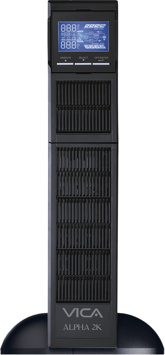 UPS-Online-con-Doble-Conversion-Torre-Rack-VICA-ALPHA-2K---2000-VA-2000-W-Negro