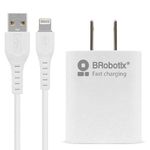 COMBO-CARGA-RAPIDA--CARGADOR-USB-V3.0---CABLE-LIGHTNING.-BLANCO--6001349----Brobotix