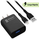 COMBO-CARGA-RAPIDA--CARGADOR-USB-V3.0---CABLE-LIGHTNING.-NEGRO--6001356----Brobotix