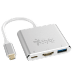 Adaptador-HUB-3-En-1-Stylos.-STCBHUB31S---