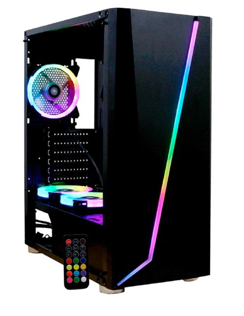 YEYIAN GABINETE GAMER ARMAGEDDON SERIE 2200 - ATX Y MICRO ATX  7 ESPACIOS DE EXPANSION, 3 VENt, OPCION A COLOCAR MAS, CONTROL REMOTO, MOD. YGA-68809