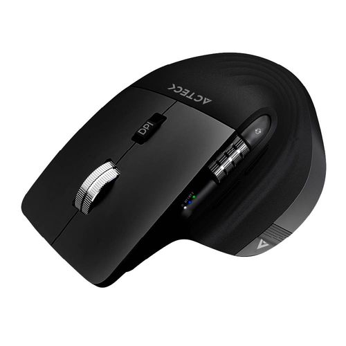 Mouse Inalámbrico Vertical Profesional Virtuos Pro MI780 ACTECK Scroll Horizontal Ultra Fast de acero -