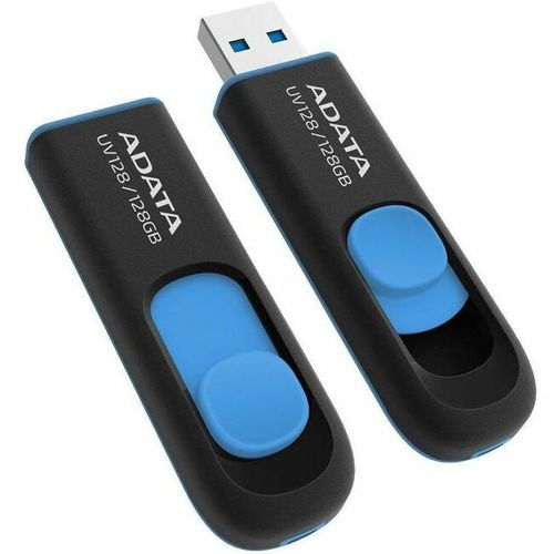 ADATA DashDrive UV128 128GB unidad flash USB USB tipo A 3.2 Gen 1 (3.1 Gen 1) Negro, Azul