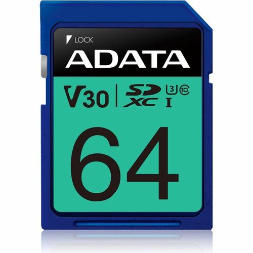 ADATA ASDX64GUI3V30S-R memoria flash 64 GB SDXC UHS-I Clase 10