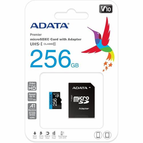 ADATA Premier 256 GB MicroSDXC UHS-I Clase 10