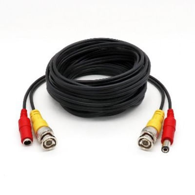 Cable siames c/conectores de video y energía para DVR/CÁMARA (BNC) - 20 m, 764755 BROBOTIX