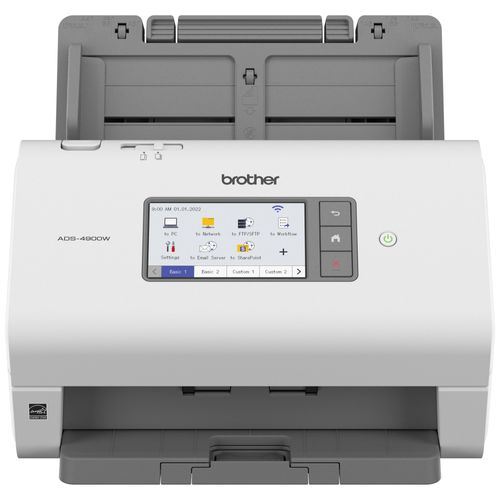 Brother ADS-4900W escáner ADF + Escáner de alimentacion de hojas 600 x 600 DPI A4 Negro, Blanco